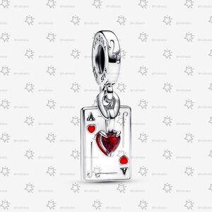 Pandora Disney Villains Queen of Hearts Double Dangle Charm